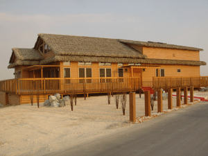 Roof thatching at Jebel Ali