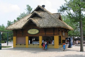 Thatch roofs of Granby Zoo